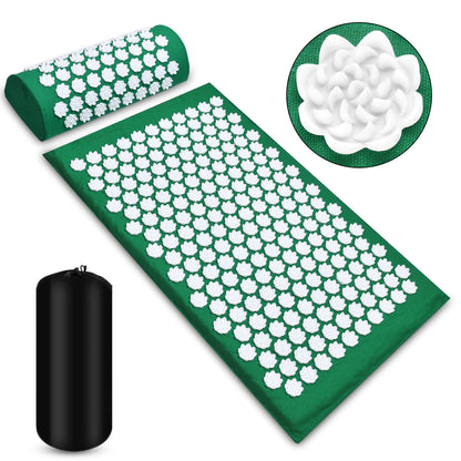 Acupressure Massage Mat and Pillow Set