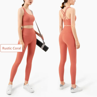 Seamless Yoga Set Gym Fitness Clothing Women Workout Set